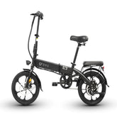 DYU A1F 16inch 25km/h Electric Bike - 250W Motor 36V7.5Ah Battery 30KM Range Disc Brakes - Black